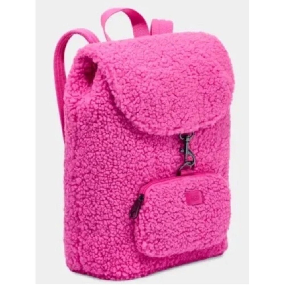 UGG Inara Sherpa Backpack Fushia Hot Pink - Picture 7 of 8